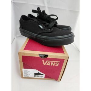 Vans Atwood Canvas Kids Shoes – Size 12.0 – New With Box – Black / Black